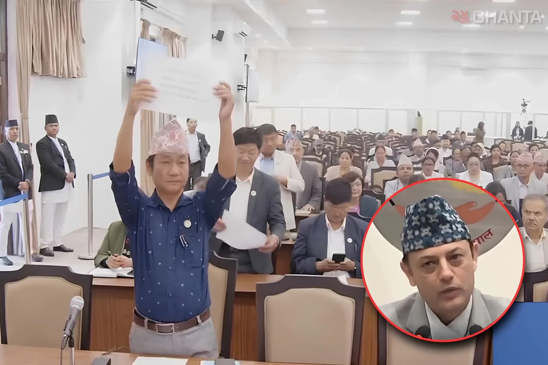 Speaker issued formal warning