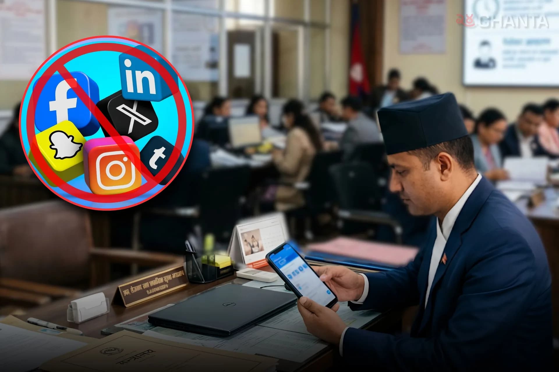 Social media use banned during office hours