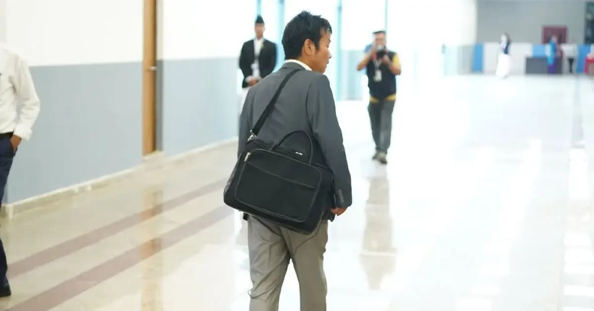 Harka Sampang Walks Out Of The House
