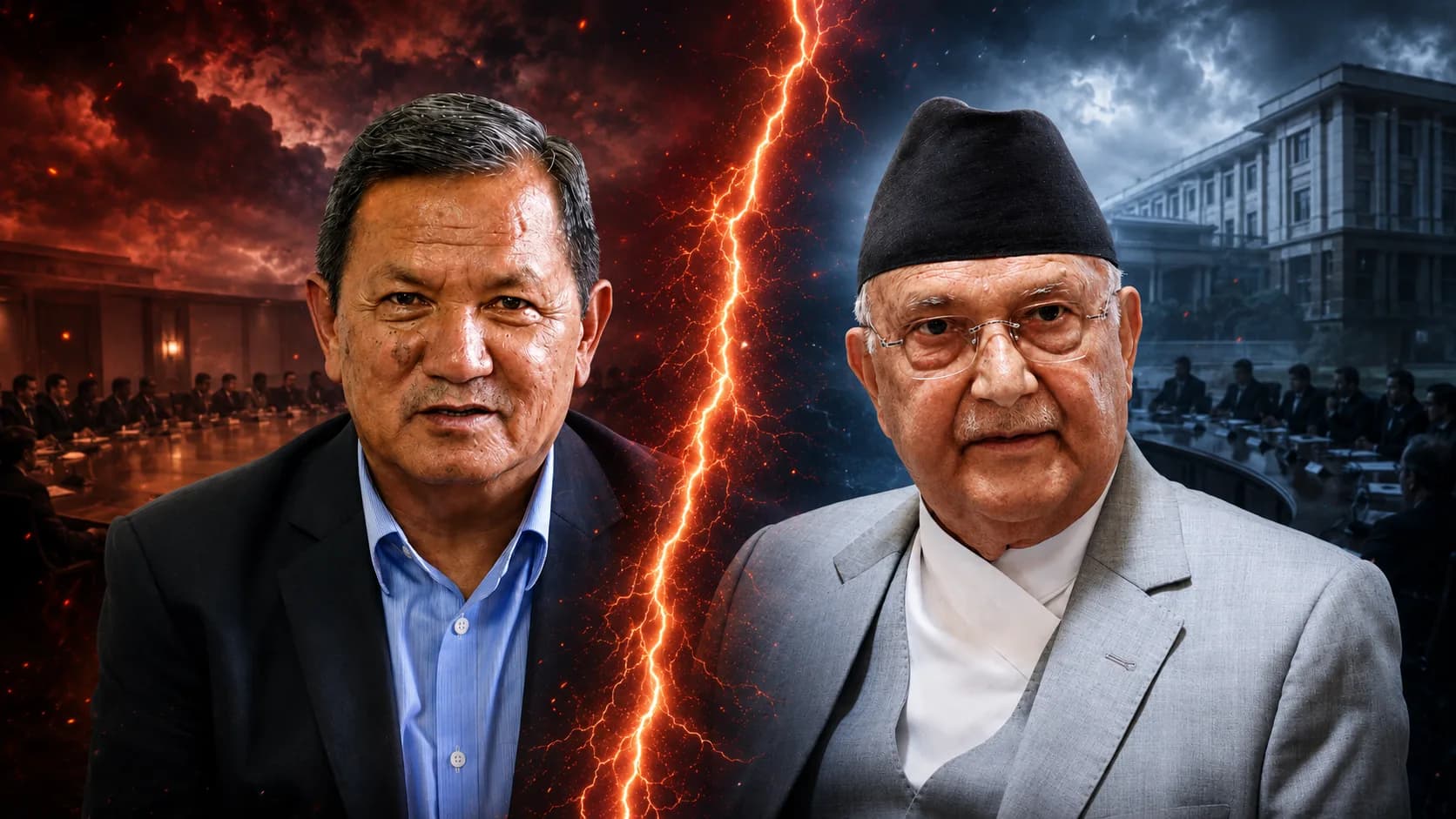 UML Meeting Turns Heated As Leaders Question KP Oli’s Leadership After Election Defeat