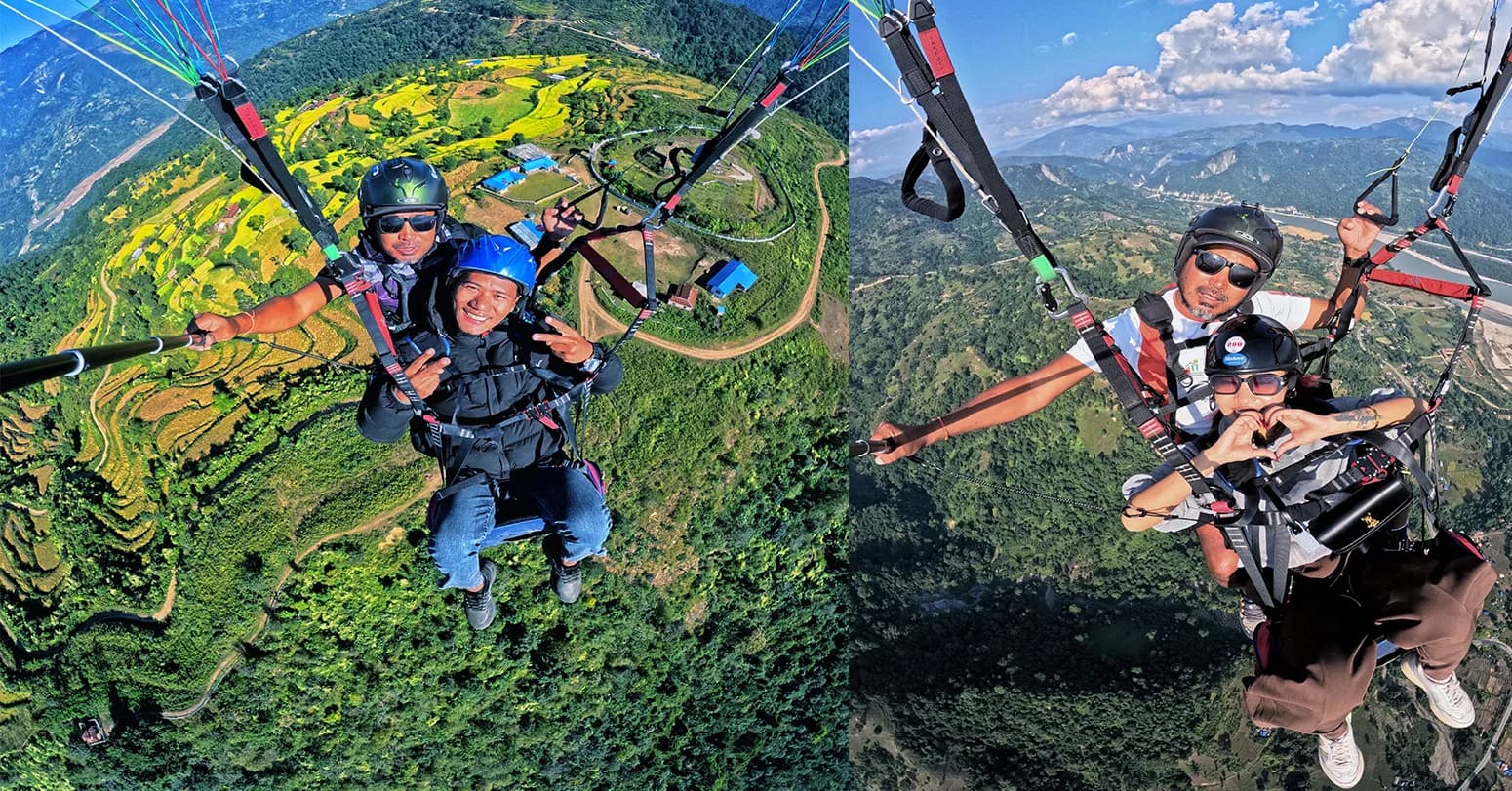 Boptang in Udayapur Emerging as Nepal’s New Paragliding Hub, Attracting Foreign Trainees