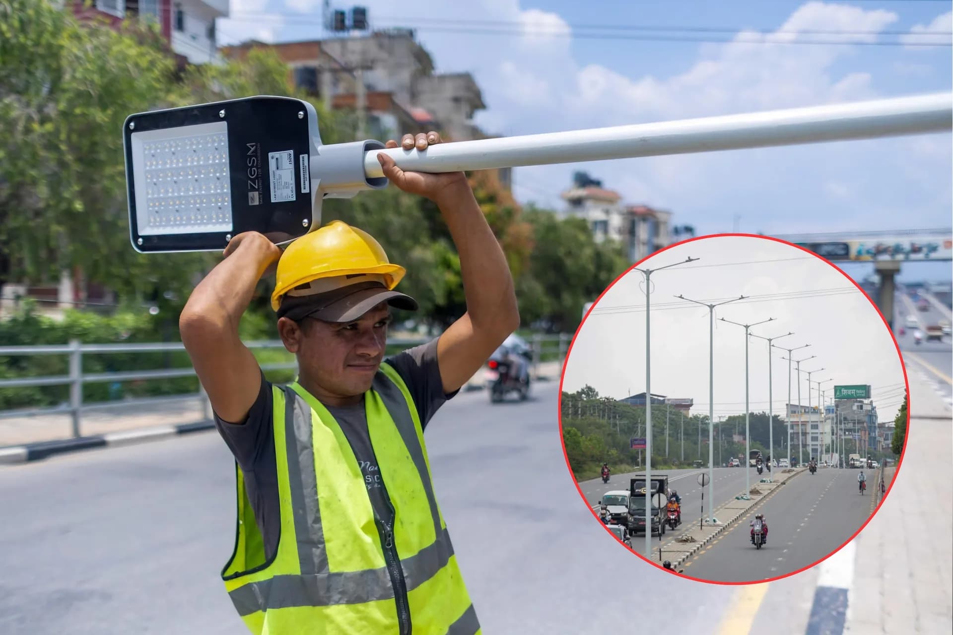 Ring Road Gets Street Lights