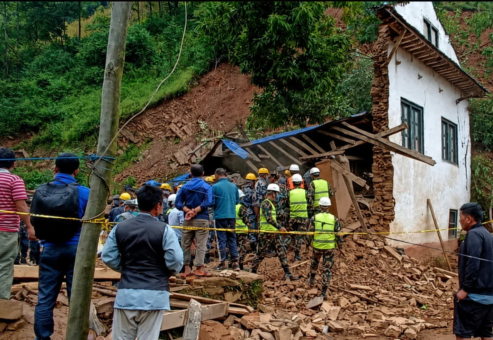 Two Killed, 10 Missing After Landslide Buries Homes In Rolpa