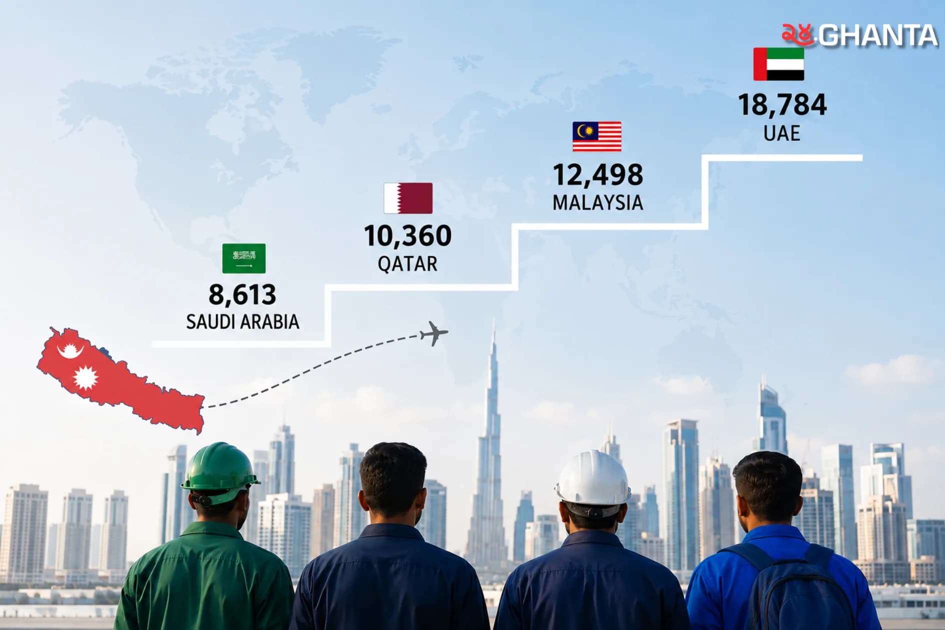 70,000 Nepalis Seek Jobs Abroad