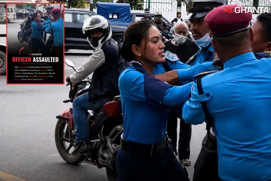 Man Arrested For Allegedly Assaulting Female Traffic Police Officer In Kathmandu’s New Baneshwor