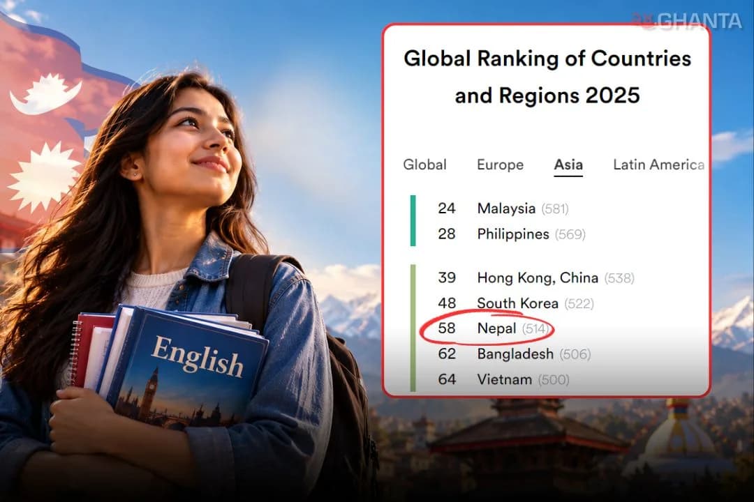 Nepal Ranks No. 1 in South Asia for English Proficiency, 58th Globally in EF EPI 2025