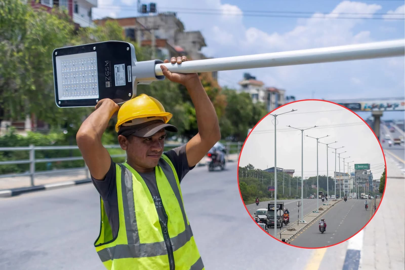 Ring Road Gets Street Lights