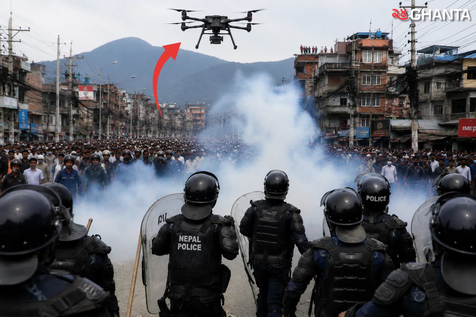 Nepal Plans Drone Crowd Control
