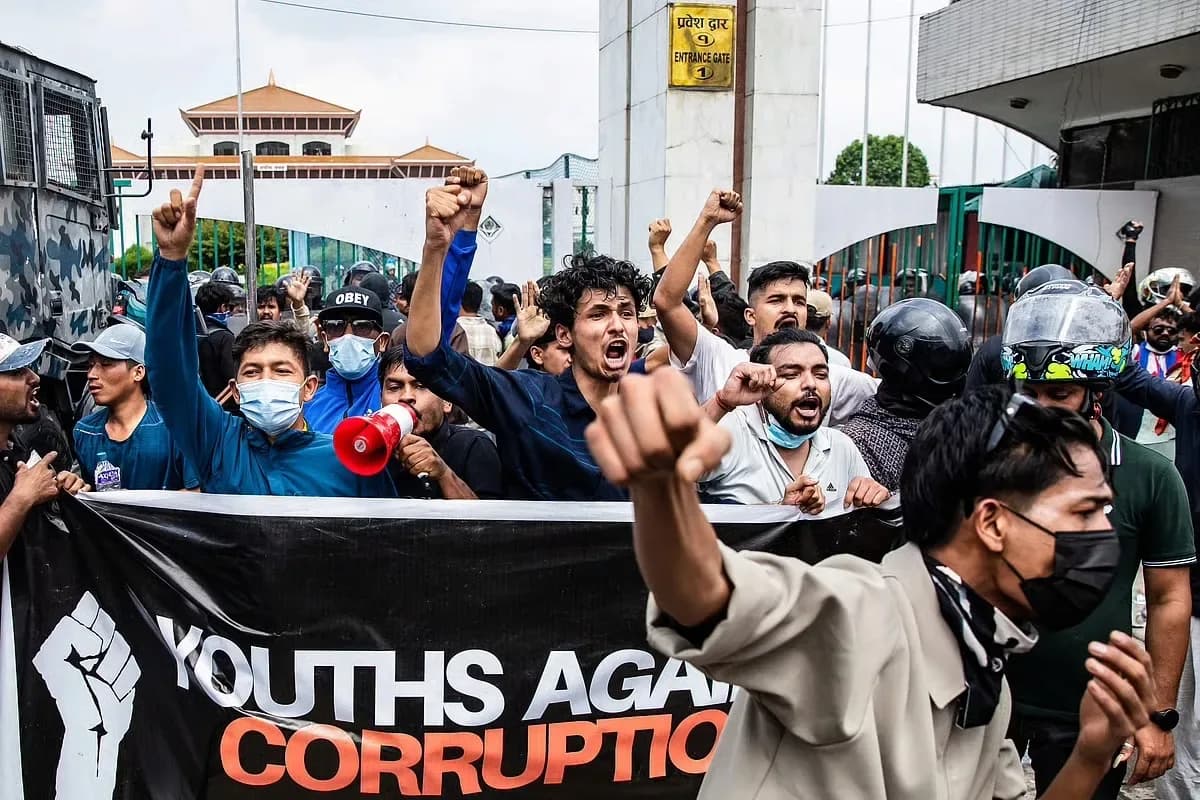 Nepali Youth During GenZ Protest