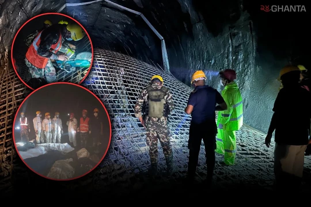 Six Bodies Recovered From Upper Trishuli-1 Tunnel As Search Continues After Bhotekoshi Floods