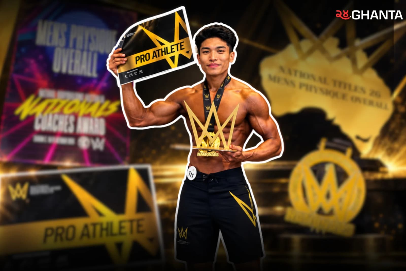 Nepali Bodybuilder Earns Professional Status