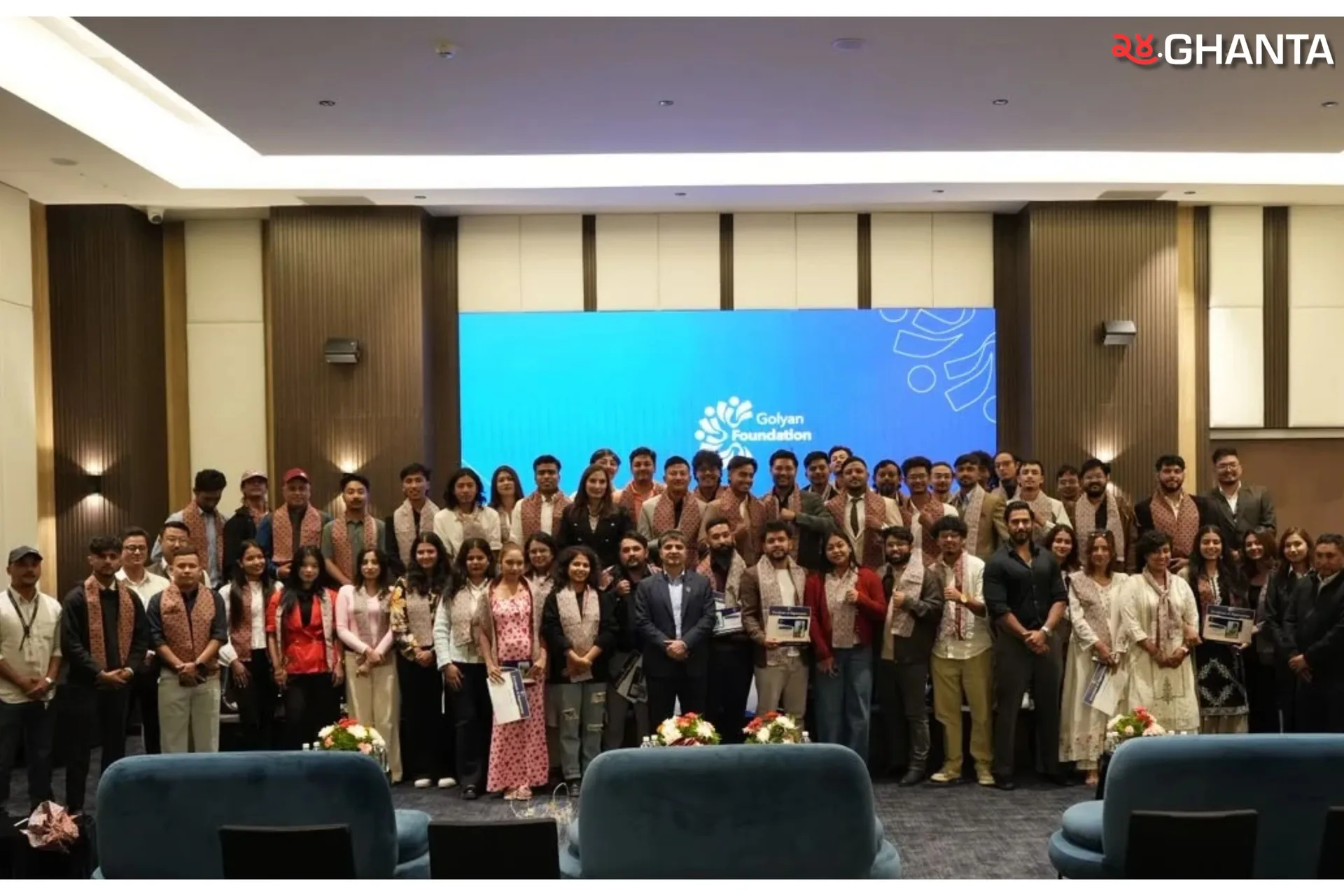 Golyan Foundation Honors 86 Volunteers For Supporting Bhotekoshi Flood Affected Communities