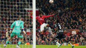 Diallo scores a flying header