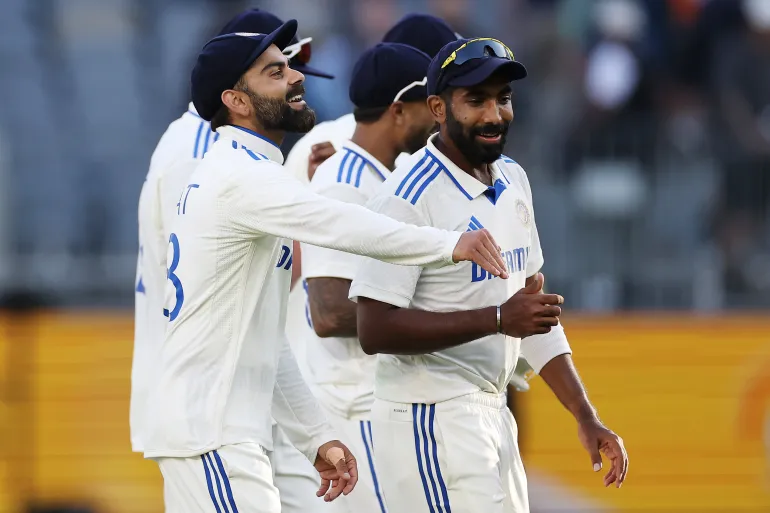 On the first day of the Border-Gavaskar Test series, India were reduced to 67-7 in Perth after being skittled for 150.