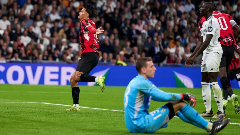 Real madrid loss to Ac milan