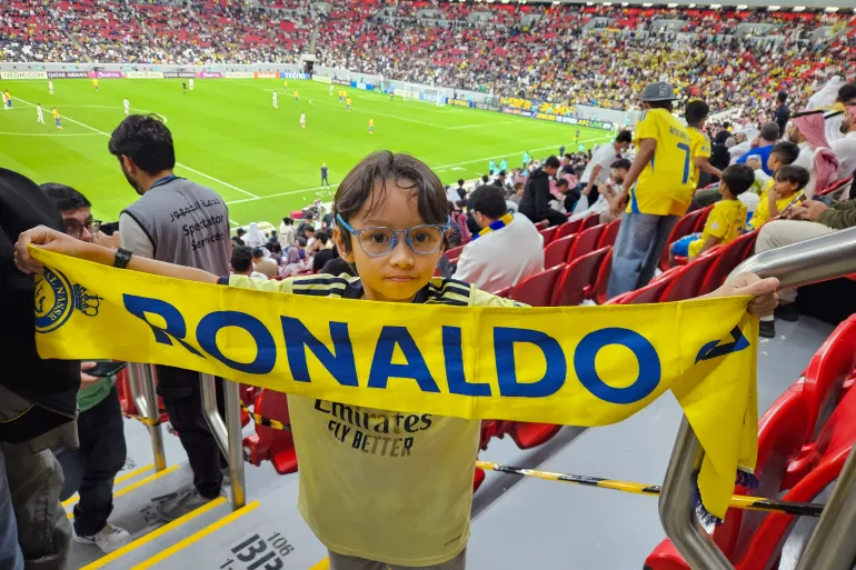 More than 37,000 spectators attended Cristiano Ronaldo's Saudi Pro League team Al Nassr's AFC Champions League Elite Group B match versus Al Gharafa SC of Qatar at the Al Bayt Stadium in Al Khor, Qatar