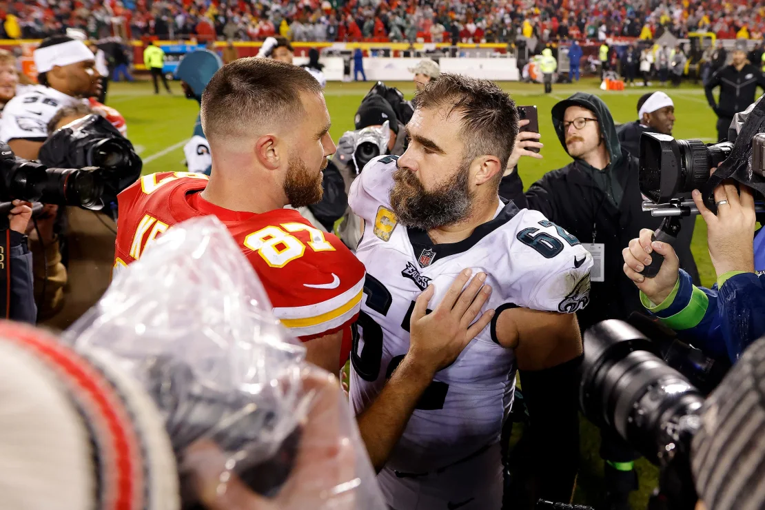 Jason Kelce shares his choice between backing brother Travis or his old squad in Super Bowl LIX